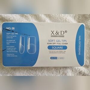X&D Soft Gel Nail Tips - Square